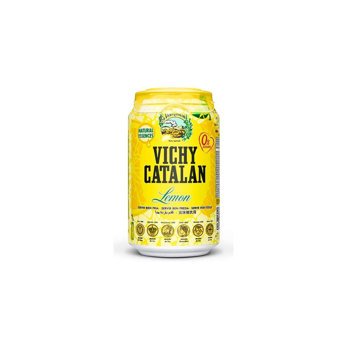 Kolsyrat mineralvatten Vichy Catalan Citron (33 cl) - 2