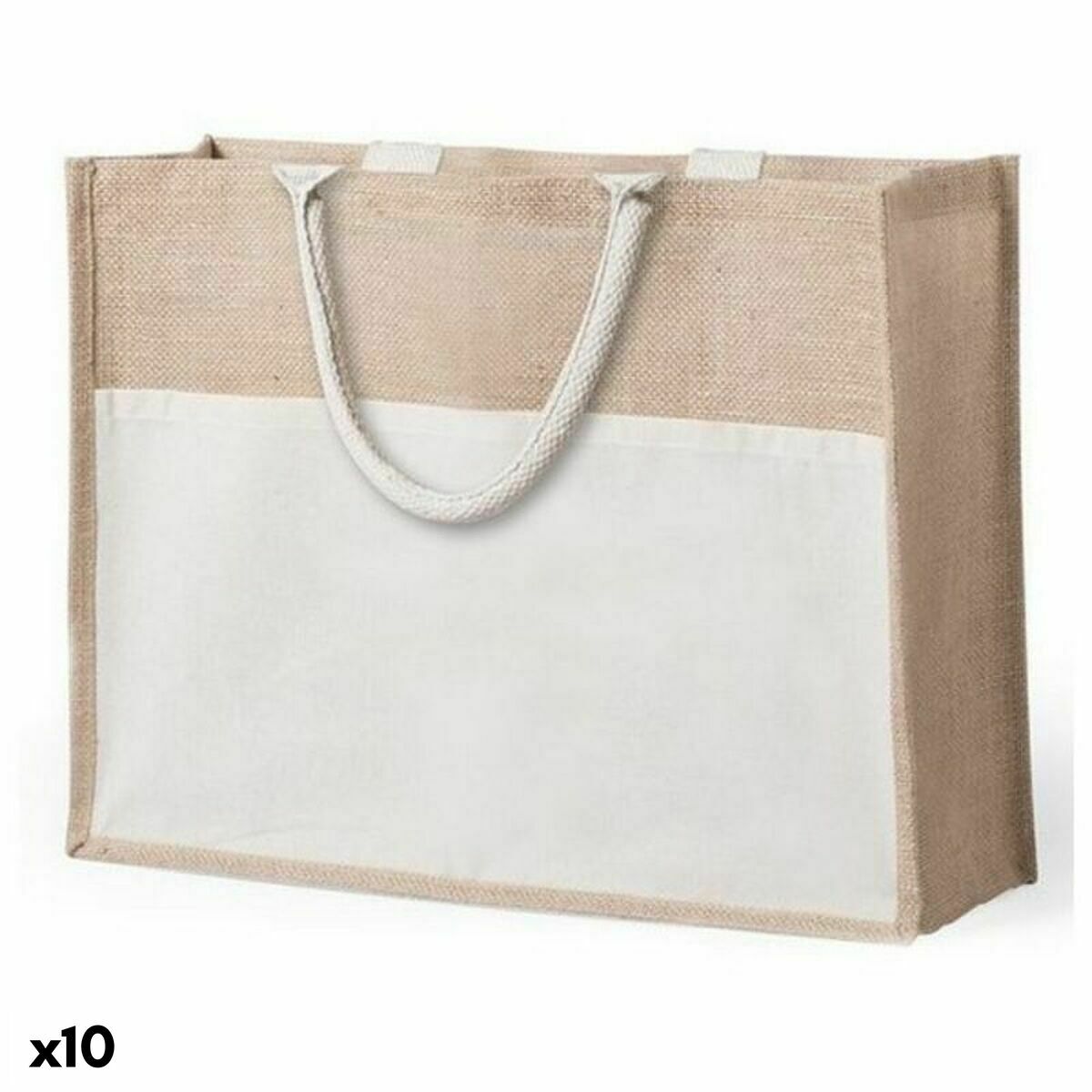 Påse i jute 145725 Naturell (10 antal), Färg: Naturlig