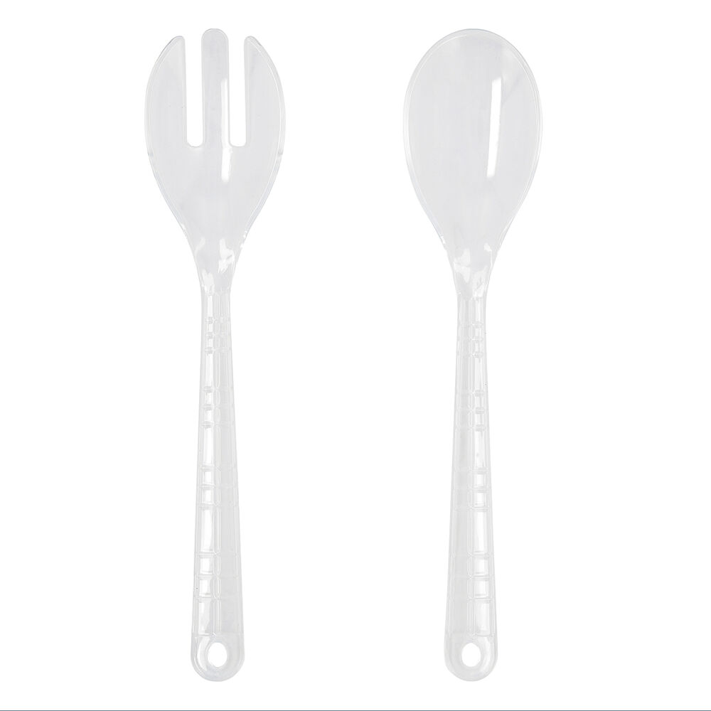 Salladsbestick Quid Viba Transparent Plast (28 x 6 x 0,5 cm) (2 pcs)