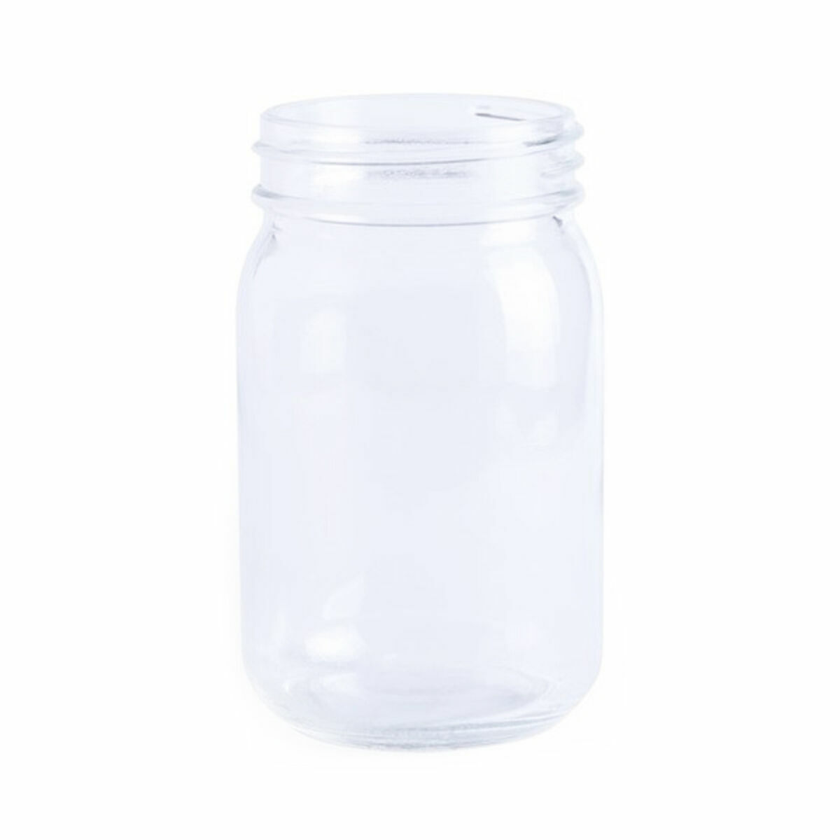 Genomskinlig glasburk Top Can Cap 145733 (450 ml) (36 antal), Färg: Transparent - 2
