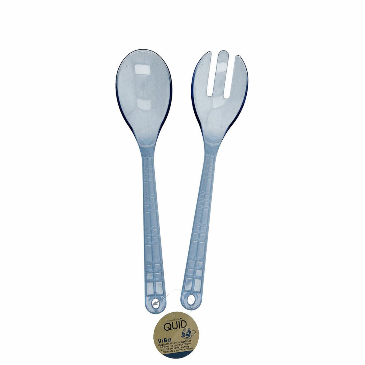 Salladsbestick Quid Viba Blå Plast 2 antal 28 x 6 x 0,5 cm (2 pcs) - 2
