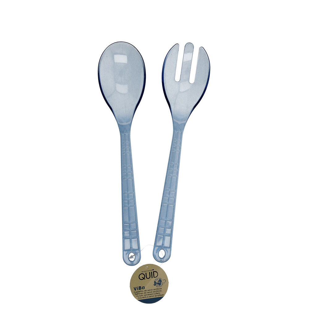 Salladsbestick Quid Viba Blå Plast 2 antal 28 x 6 x 0,5 cm (2 pcs)