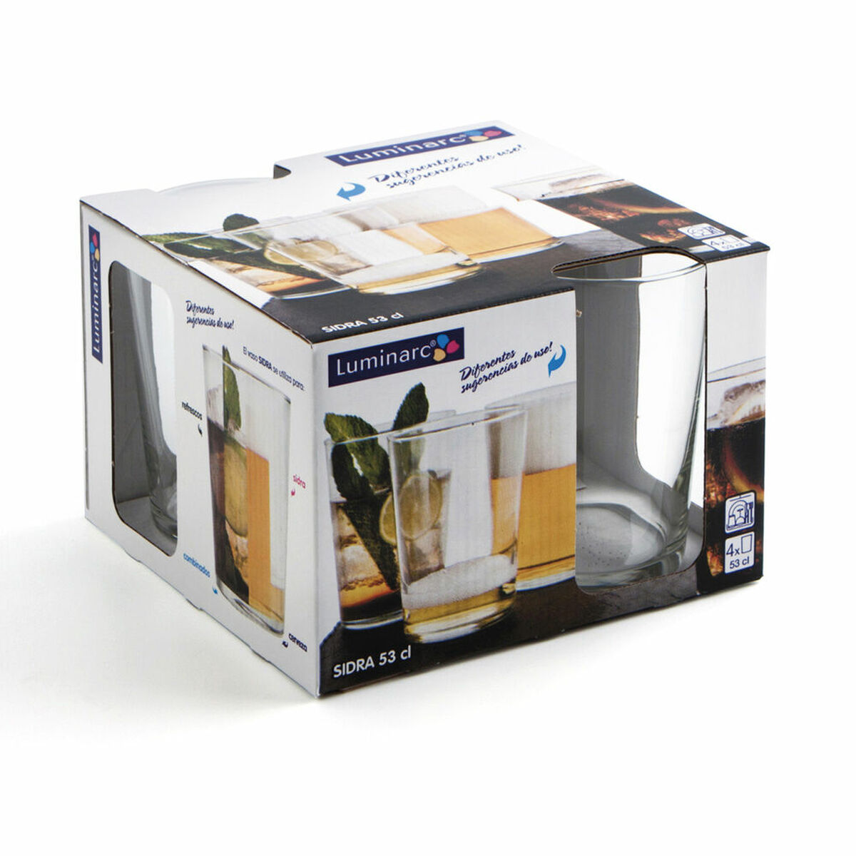 Glasset Luminarc Cider Transparent Glas (530 ml) (4 antal)