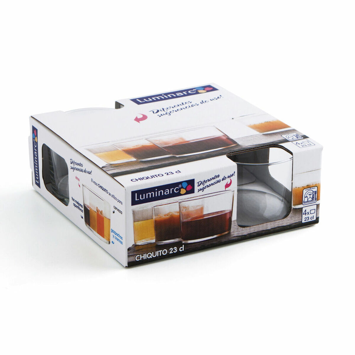 Glasset Luminarc Chiquito Transparent Glas (230 ml) (4 antal) - 2