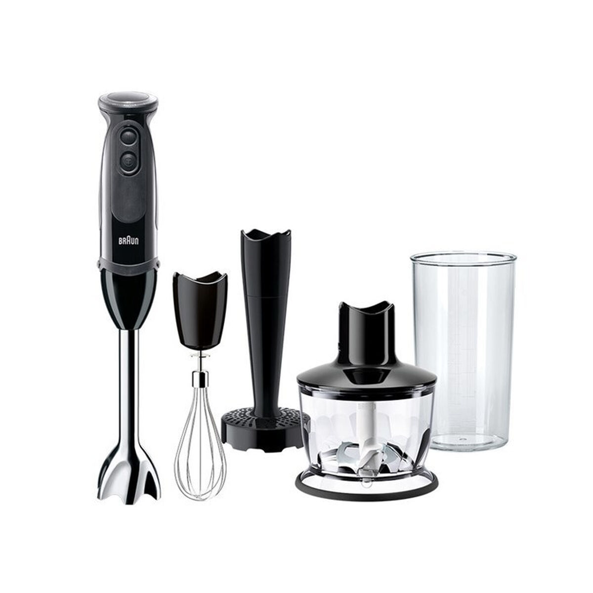 Multifunktionell handmixer med tillbehör Braun MQ 5237 BK Svart 1000 W
