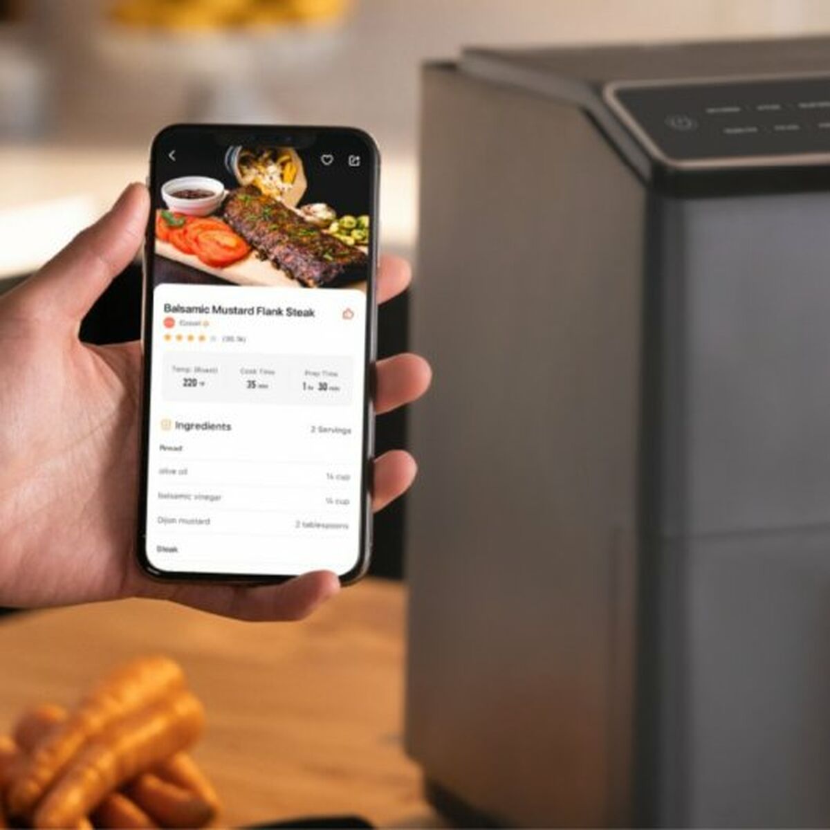 Oljefri Fritös Cosori Dual Blaze Chef Edition 1700 W Svart 6,4 L - 3
