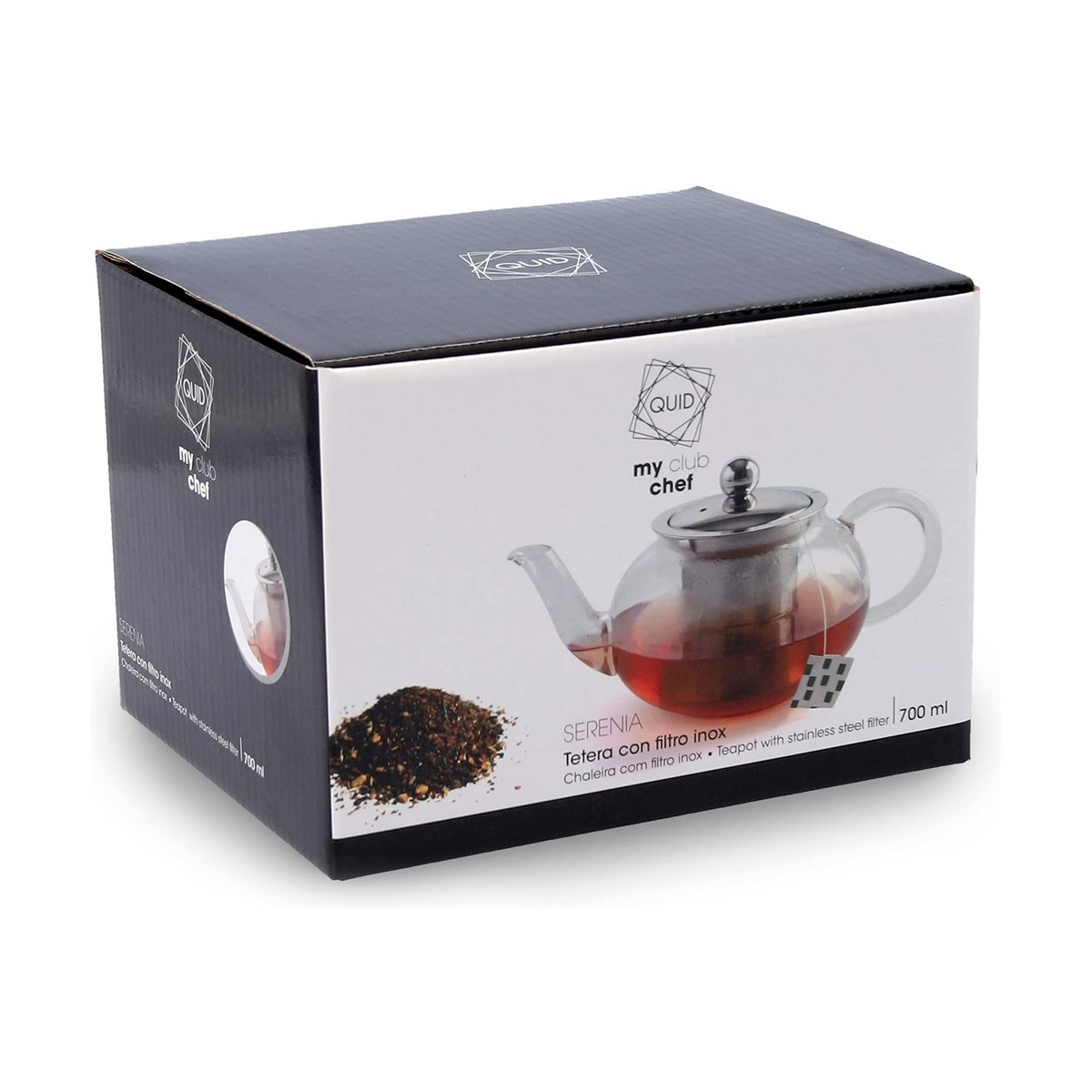 Tekanna Quid Serenia Transparent Rostfritt stål Glas (0,7L) (0,7L) - 2