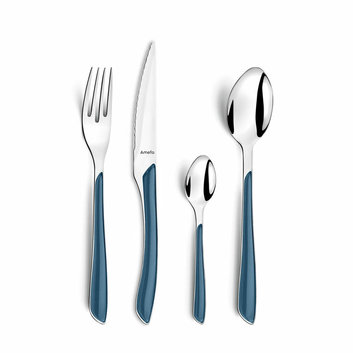 Bestick Amefa Eclat Marinblå Metall (24 pcs) - 4