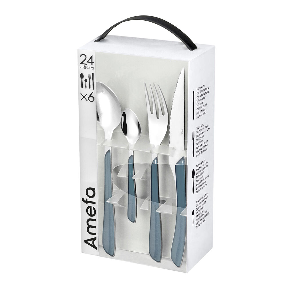 Bestick Amefa Eclat Marinblå Metall (24 pcs) - 2