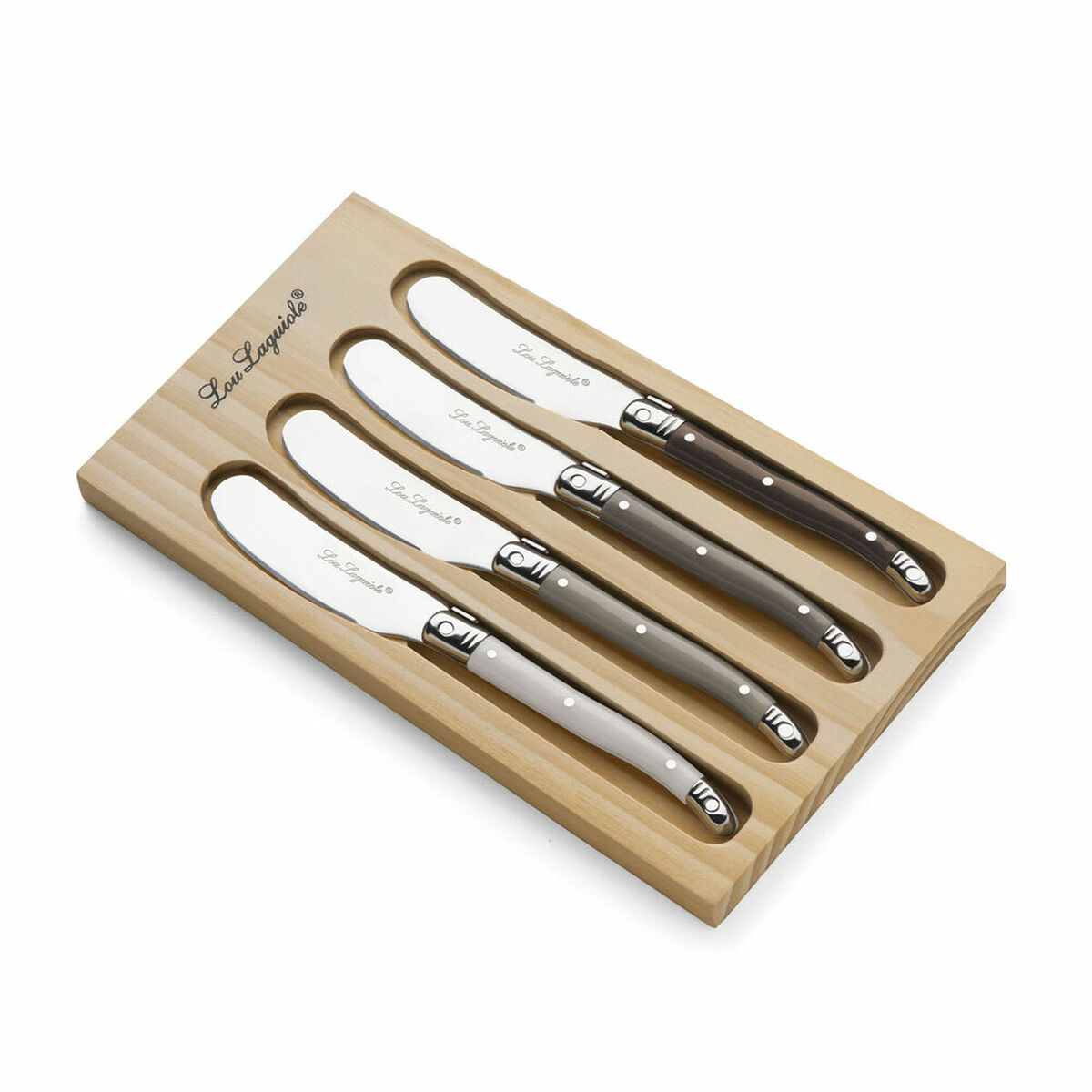 Knivset Amefa 2511MYWA00BB4 Smör Multicolour Metall 4 Delar - 2