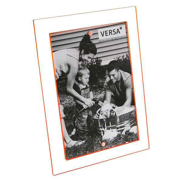 Fotoramar Metall polypropen Orange, Mått: 13 x 18 cm