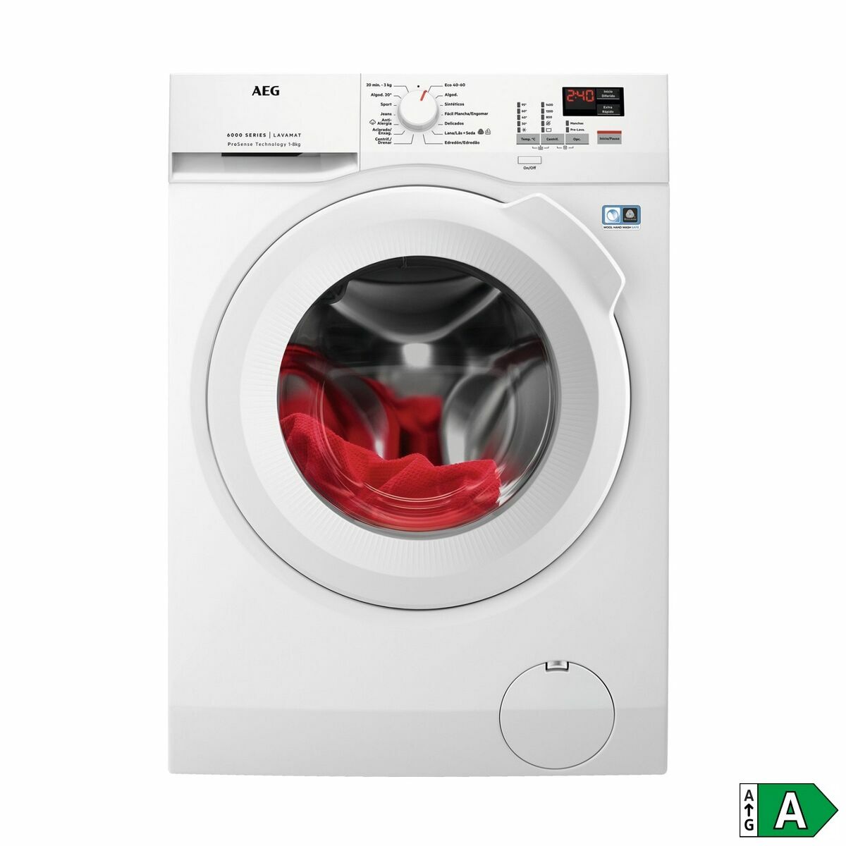Tvättmaskin Aeg L6FBK841P Vit 8 kg 1400 rpm - 2