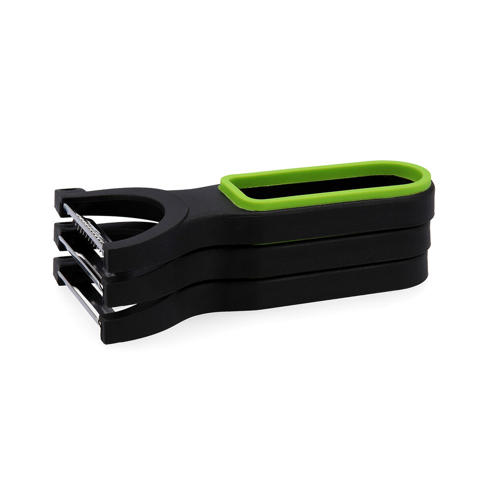 Frukt- och grönsaksskalare Quid Veggy Metall Grön (3 antal) (19 x 10 x 5 cm) - 3