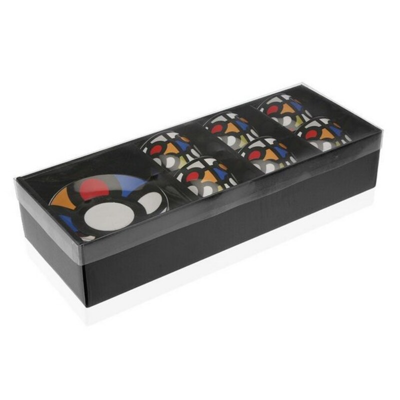 Set med kaffekoppar Versa Porslin (6 Delar) (5,8 x 6 x 5,8 cm) (5,7 x 5,5 x 5,7 cm) - 2