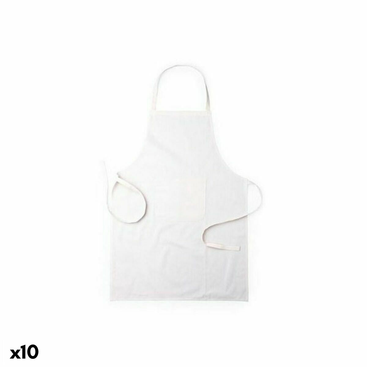 Förkläde med ficka 146206 (10 antal), Färg: Vit