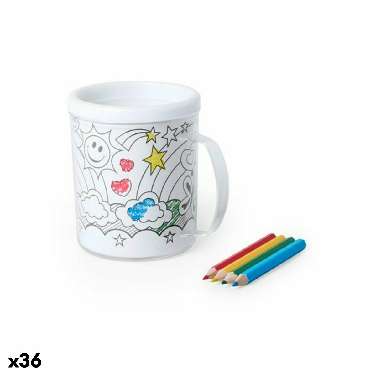 Koppar 146020 Färgläggningsblad (320 ml) (36 antal), Färg: Multicolour