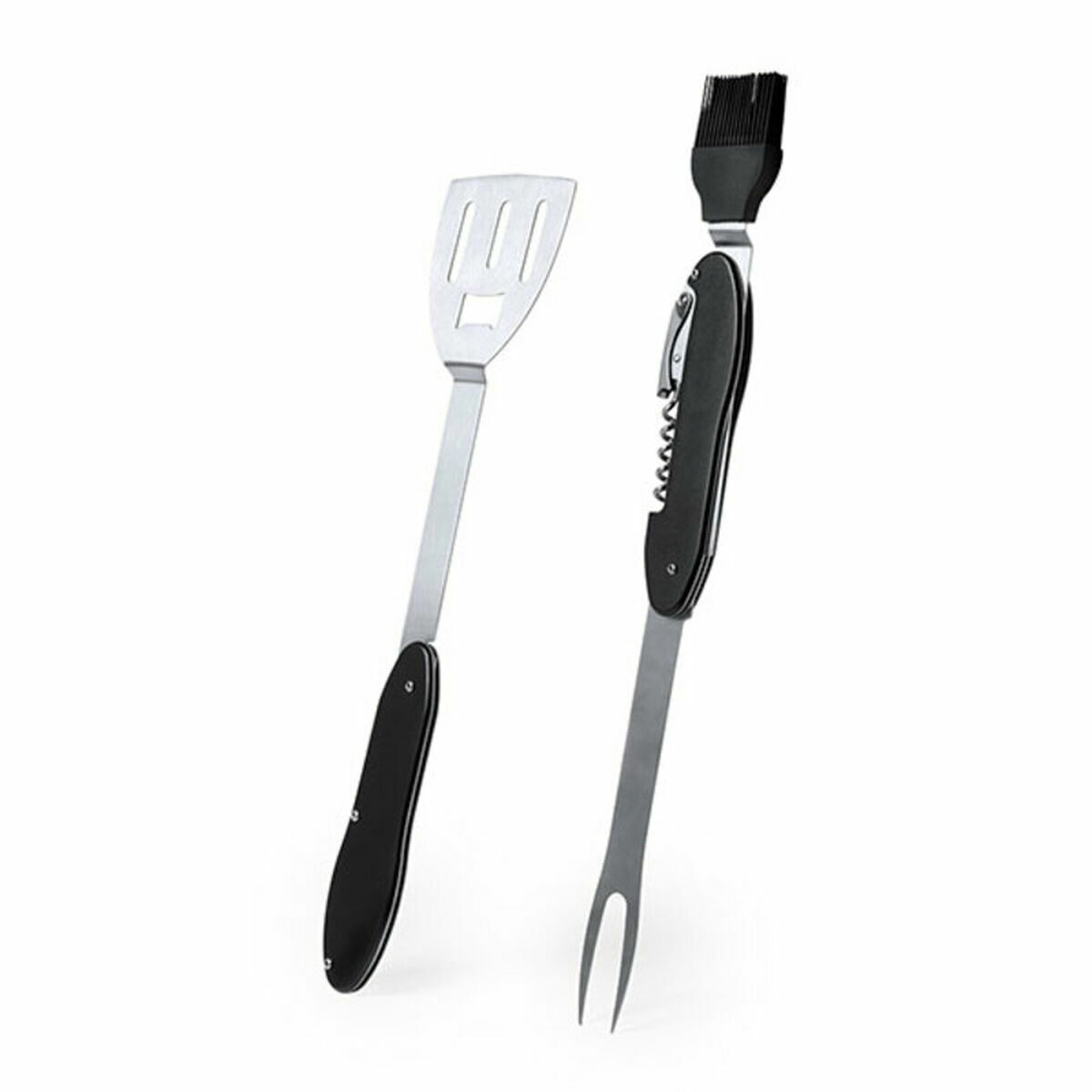 Set med Redskap för Barbecue 5 i 1 Vintage Coconut 146040 Rostfritt stål (20 antal), Färg: Svart - 2