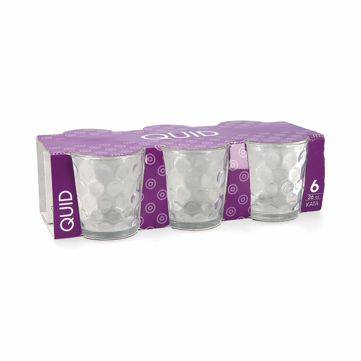 Glasset Quid Kata Transparent Glas 6 Delar 260 ml - 7