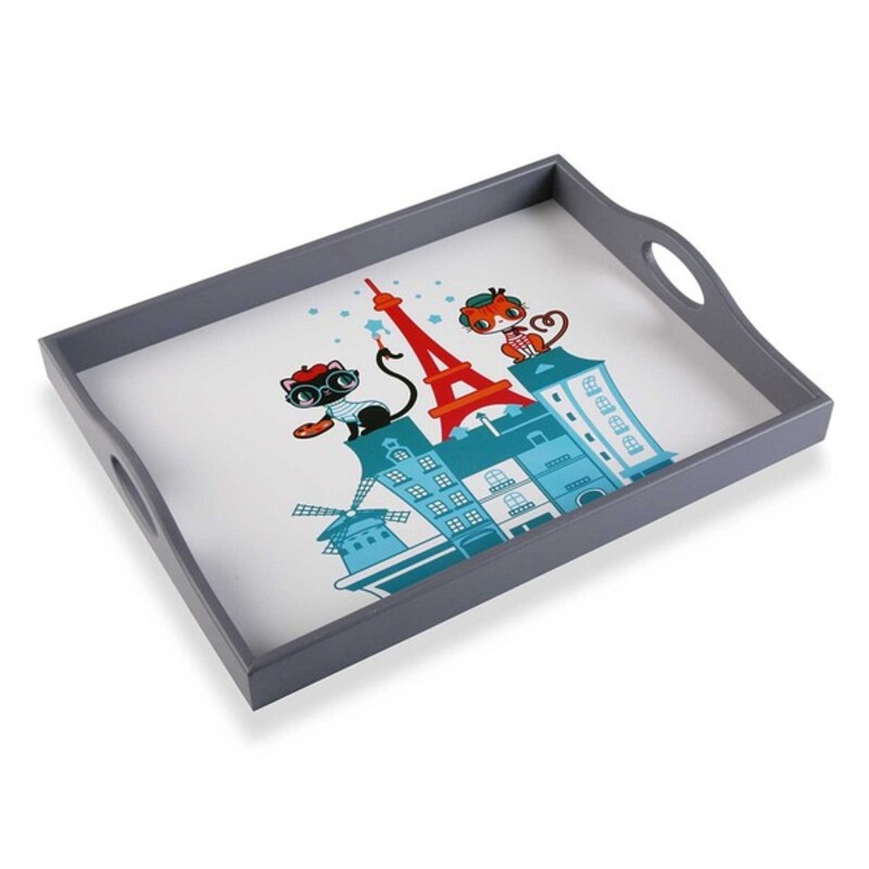 Uppsättning med Brickor Versa Trä (2 Delar) (6 x 30 x 40 cm) - 3