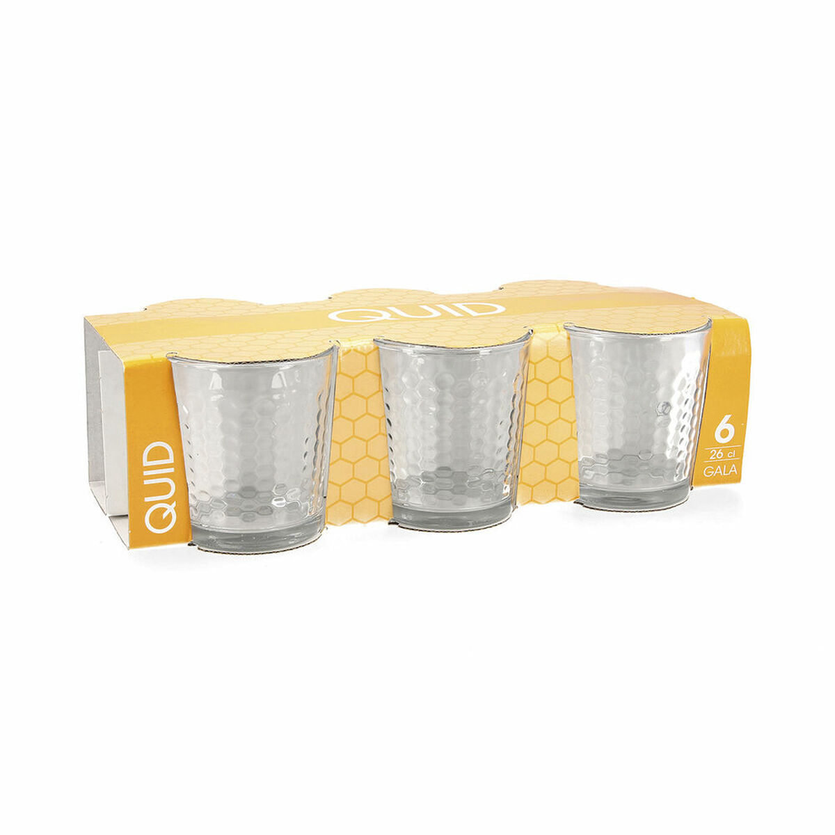 Glasset Quid Gala Transparent Glas 6 Delar 260 ml - 2