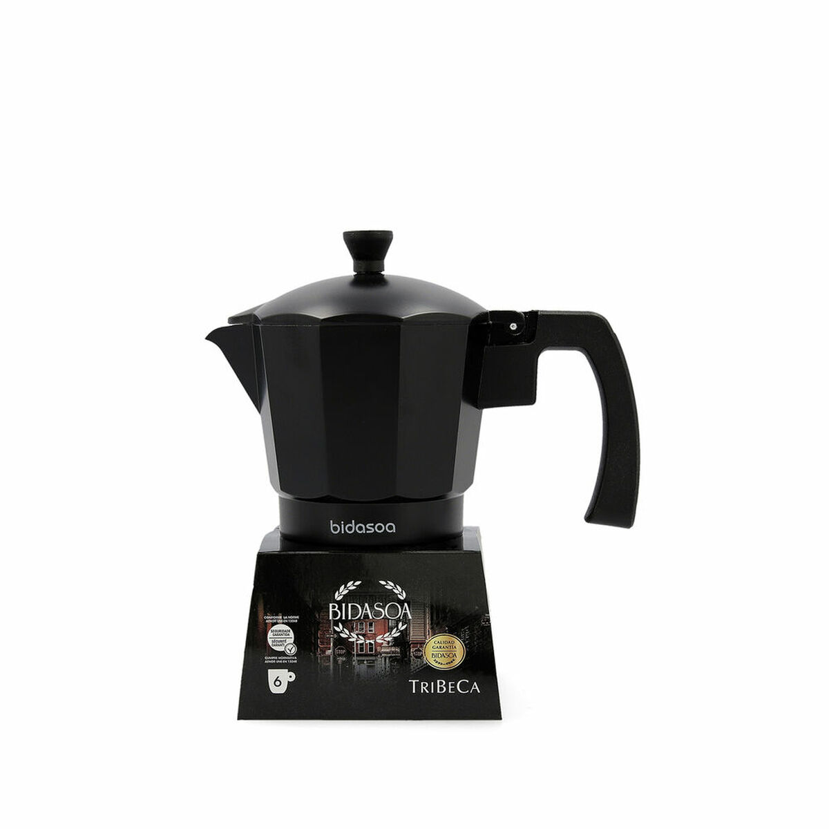 Italiensk Kaffepanna Bidasoa Tribeca Aluminium Stål Metall 6 Koppar - 2