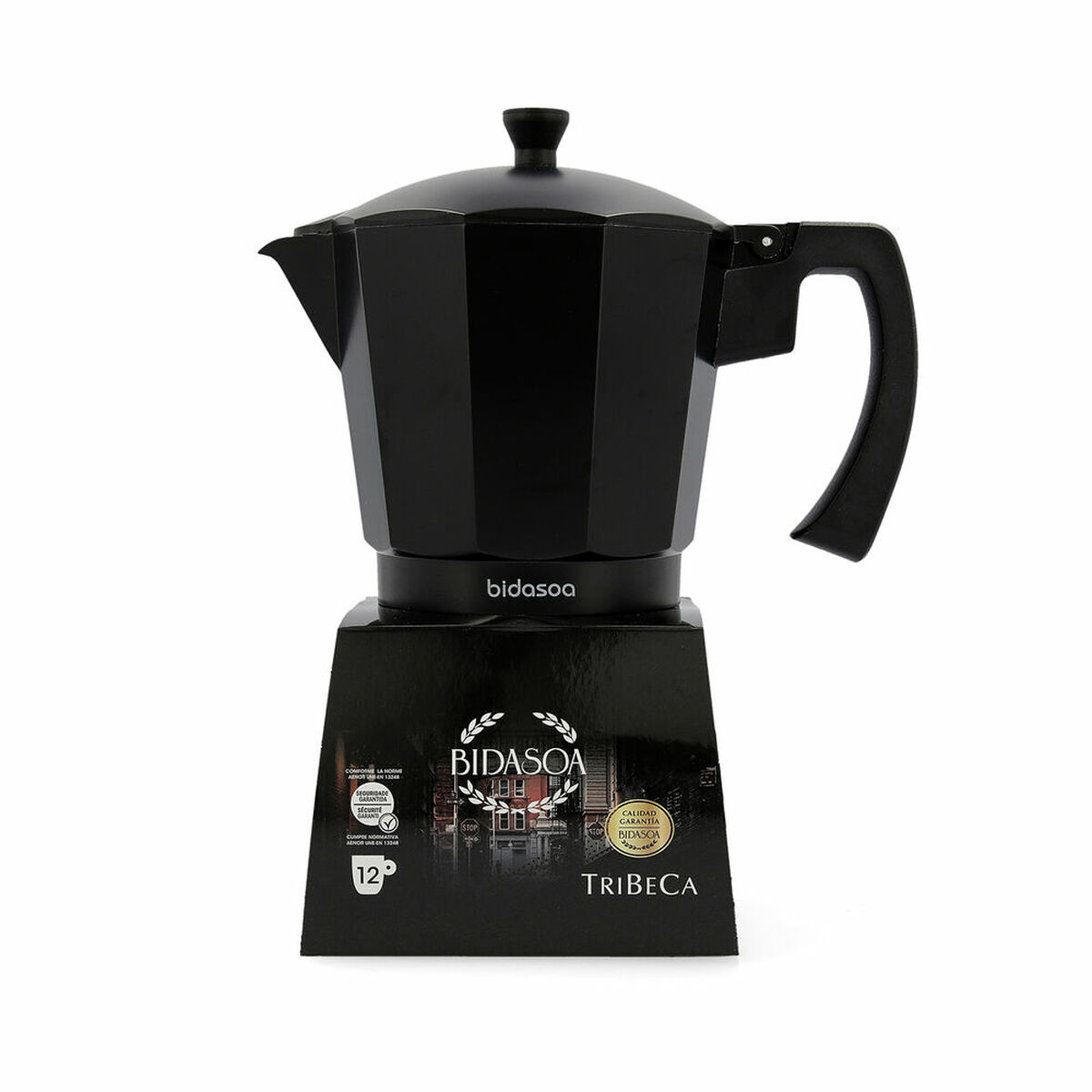 Italiensk Kaffepanna Bidasoa Tribeca Stål Metall - 4