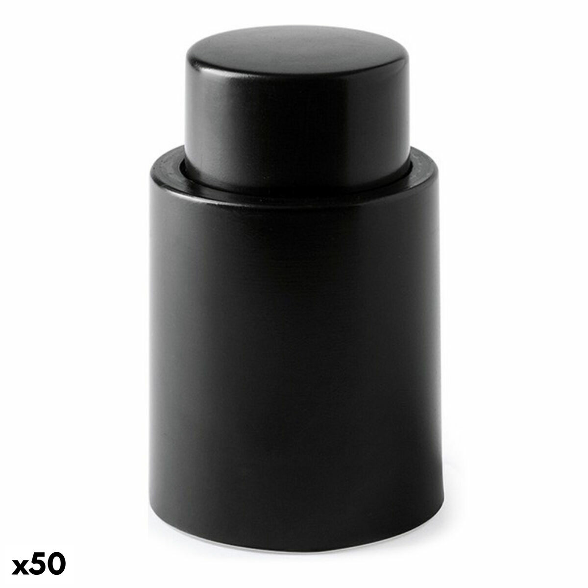Vakuumkork till vin 146097 (50 antal), Färg: Svart