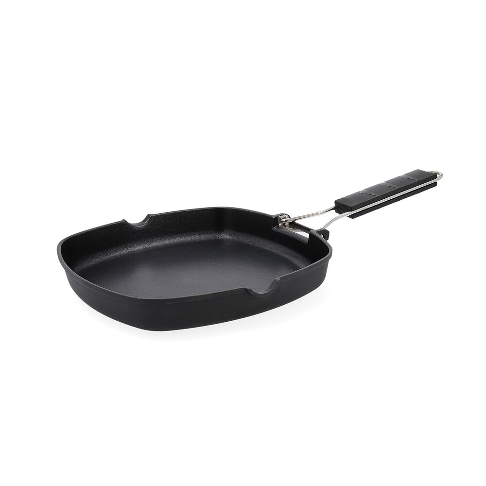 Slät stekpanna Quid Ebano Svart Metall (24,5 cm)