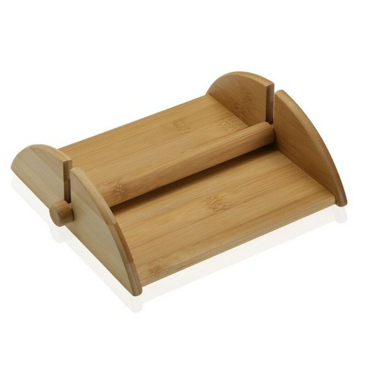 Servetthållare Versa Brun Trä Bambu 17,8 x 5,8 x 19 cm - 2