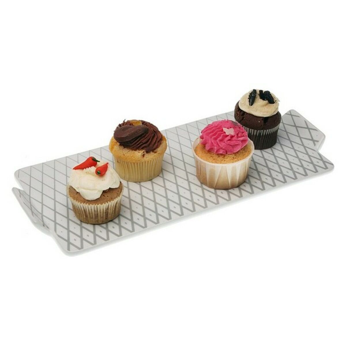 Bricka Versa Diamond Porslin (16,3 x 2,5 x 36,5 cm) - 4