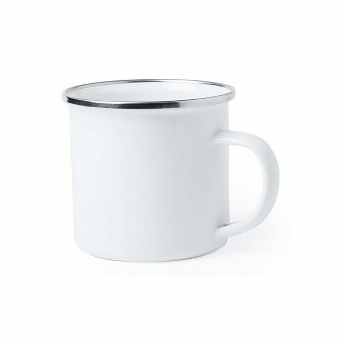 Mugg 146111 Vintage Metall Vit (380 ml) (50 antal), Färg: Vit - 2