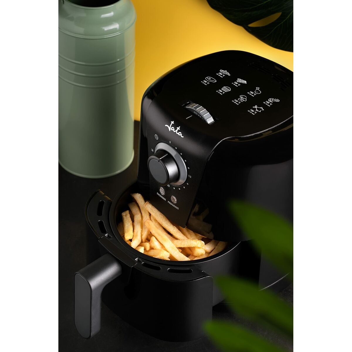 Oljefri Fritös JATA JEFR1221 1,5 L 1000 W Svart - 2