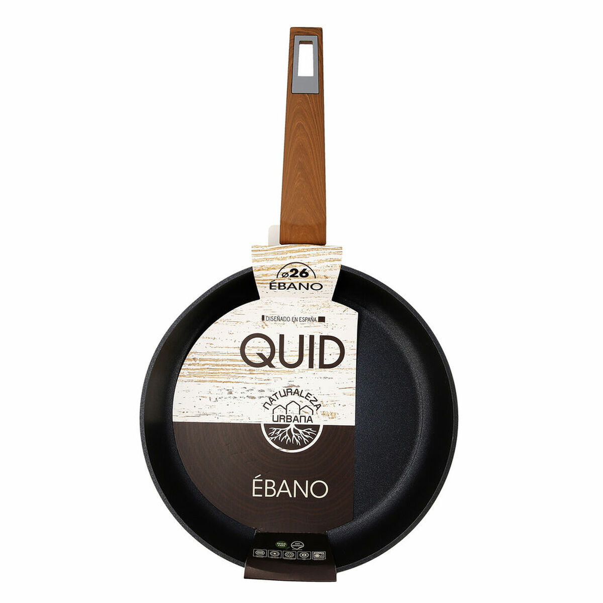 Stekpanna Quid Ebano Smitt aluminium Grå Metall (26 cm) - 5