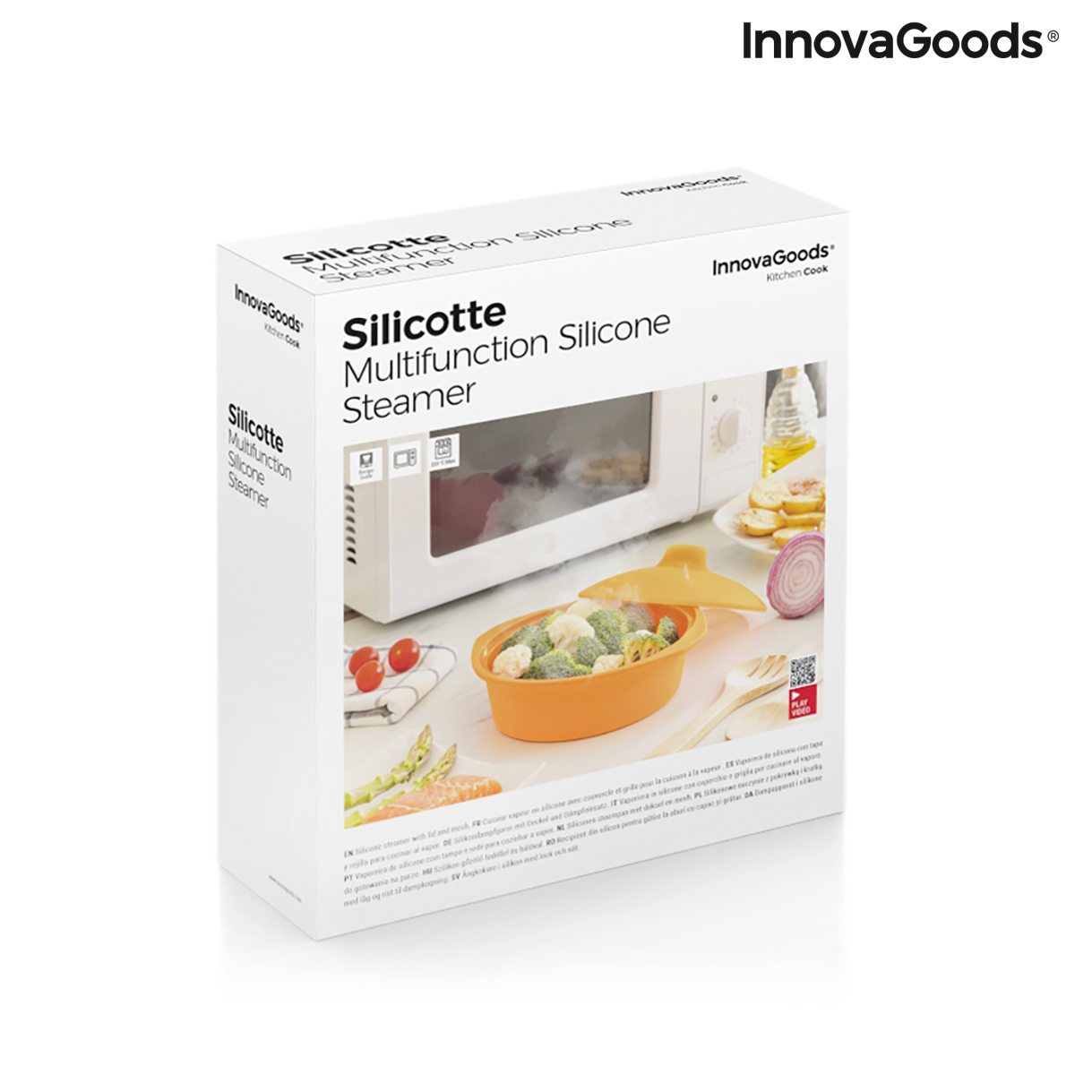 Multifunktionell silikonångare med recept Silicotte InnovaGoods (Renoverade A) - 2