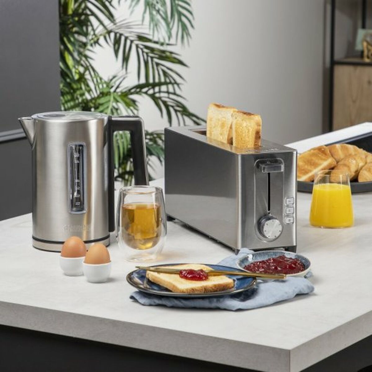 Brödrost Princess 142401 Rostfritt stål 1050 W Silvrig - 2