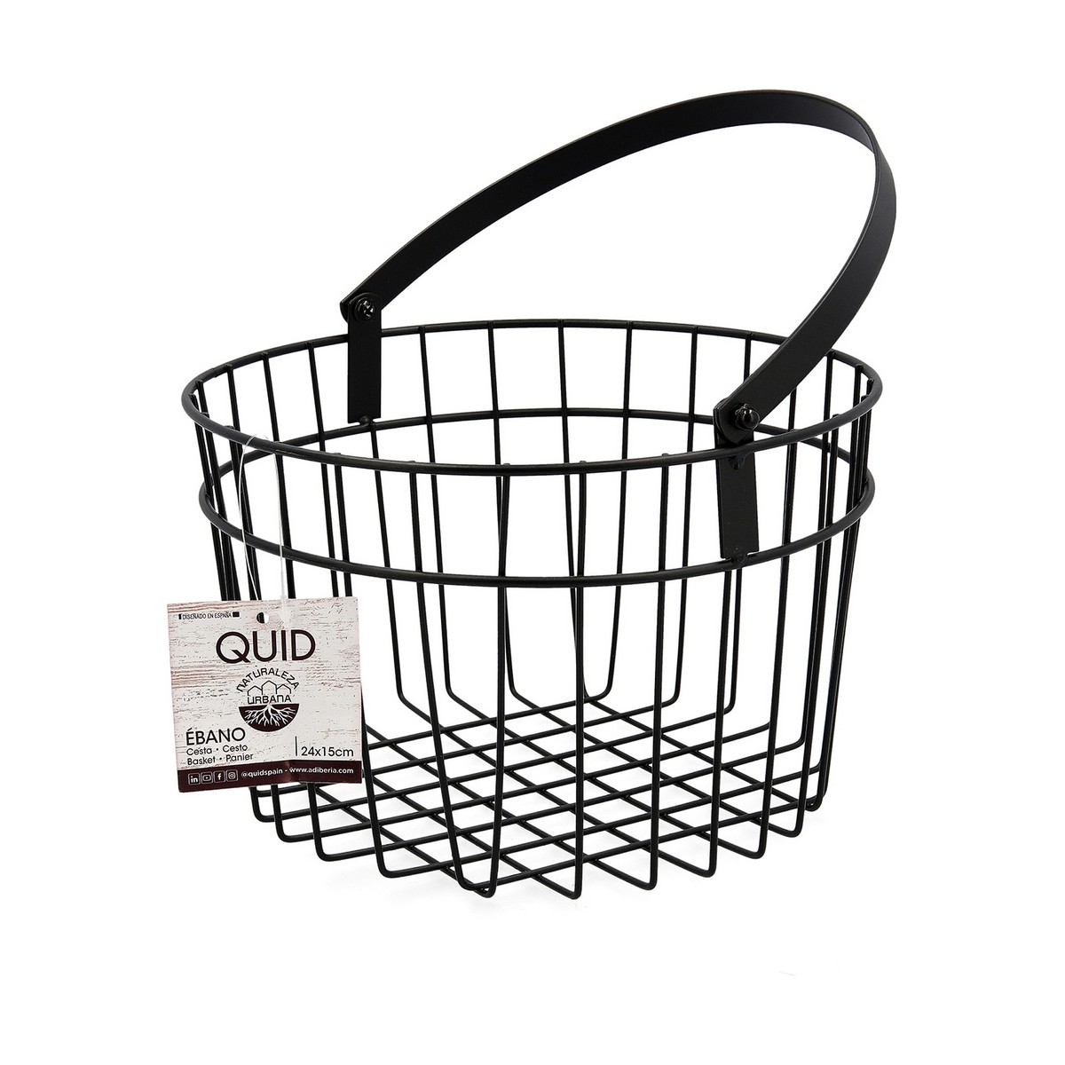 Organiserare Quid Ebano Trä Metall 24 x 15 cm - 2