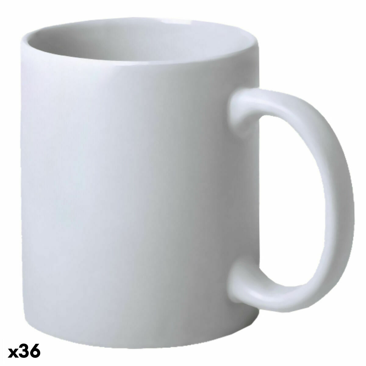 Keramikmugg Top Can Cap 146286 Vit (350 ml) (36 antal), Färg: Vit
