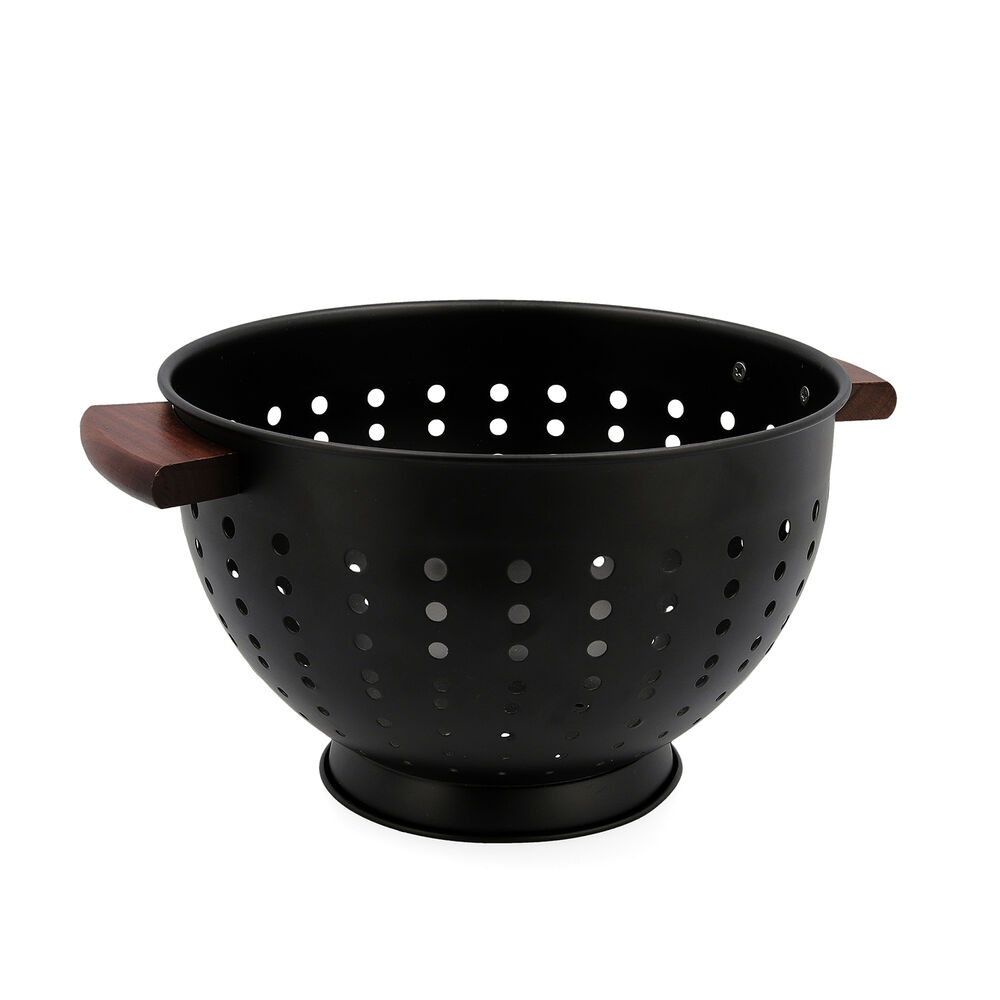 Durkslag för pasta Quid 7976021 Rostfritt stål Med handtag Metall Trä (25 cm) - 3