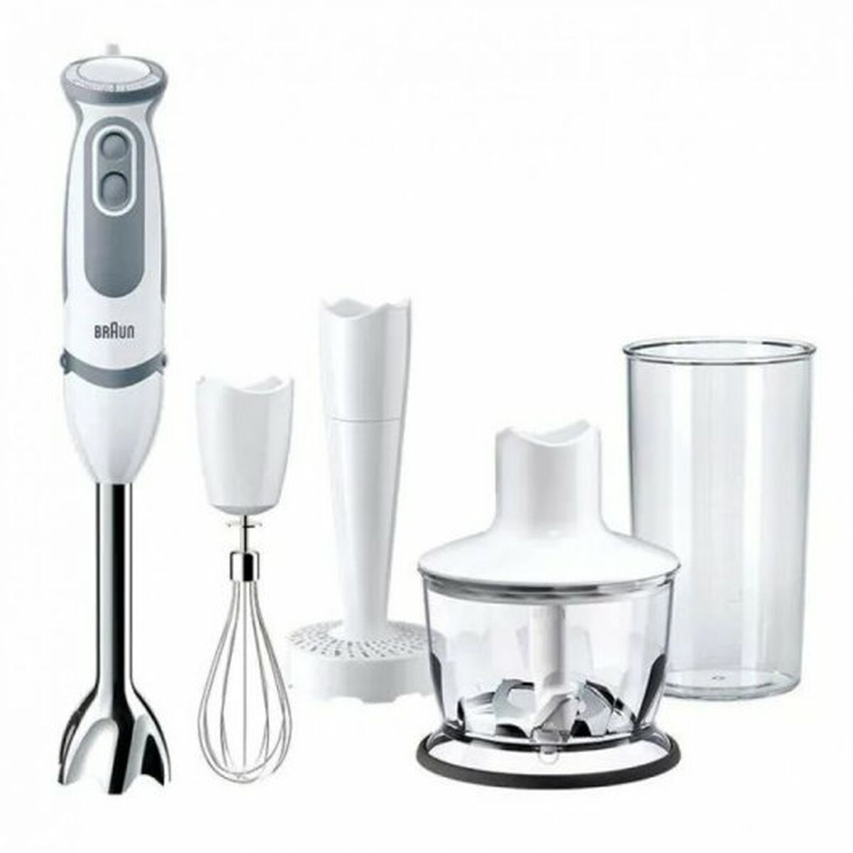 Multifunktionell handmixer med tillbehör Braun MQ5237WH Vit 1000 W