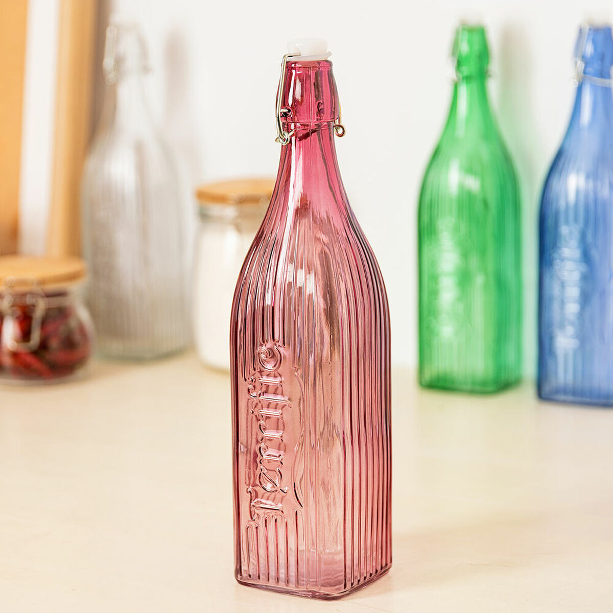 Flaska Quid Viba Rosa 1 L Glas - 6