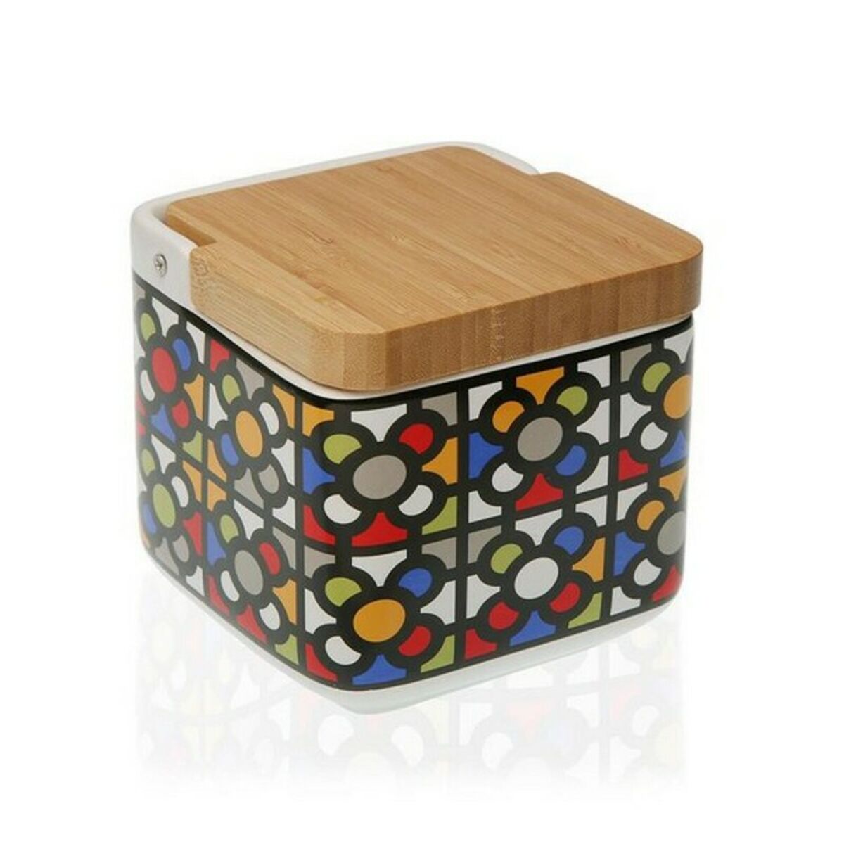 Saltkar med lock Versa Urbana Keramik (11,8 x 11,2 x 11,7 cm) - 3