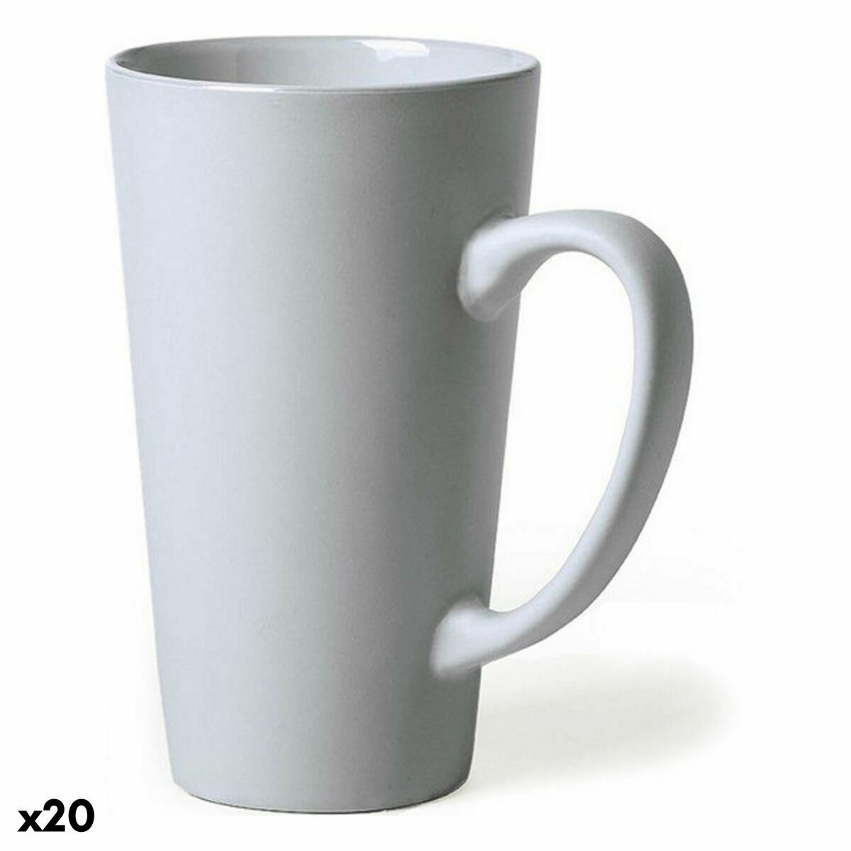 Keramikmugg 146311 Vit (480 ml) (20 antal), Färg: Vit