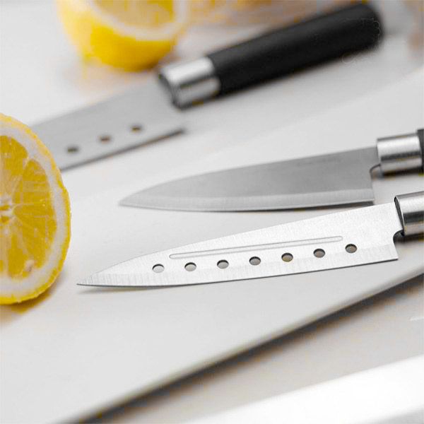 Knivset Cecotec Santoku Svart Rostfritt stål Kolfiber (4 pcs) - 9