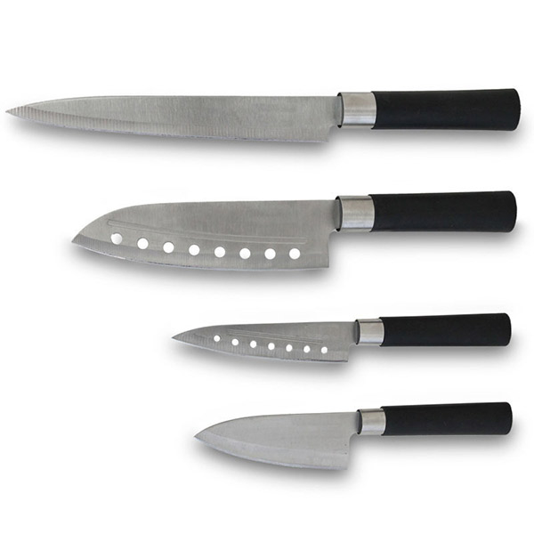Knivset Cecotec Santoku Svart Rostfritt stål Kolfiber (4 pcs) - 10