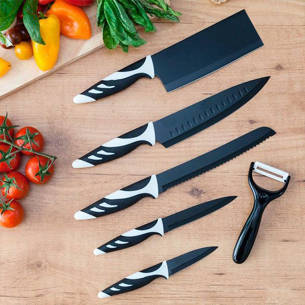 Bordskniv Bravissima Kitchen Cuchillos Swiss Chef 6 Piezas Rostfritt stål - 8