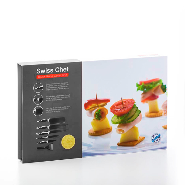 Bordskniv Bravissima Kitchen Cuchillos Swiss Chef 6 Piezas Rostfritt stål - 2