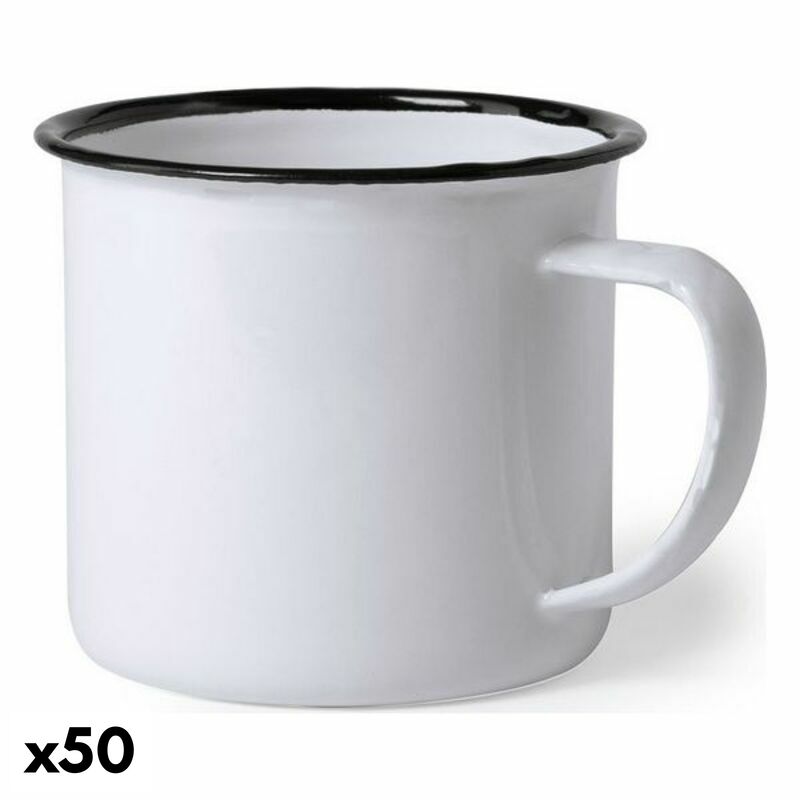 Koppar Vintage Coconut 146359 Svart Metall (380 ml) (50 antal), Färg: Vit