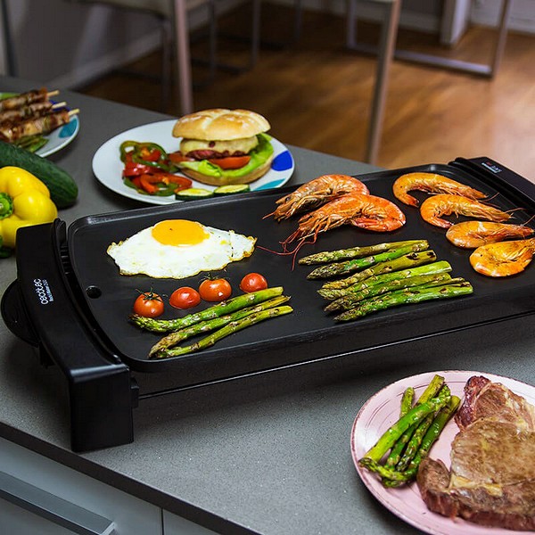 Grillplatta Cecotec Rock & Water 2500 2150W Svart, Färg: Svart