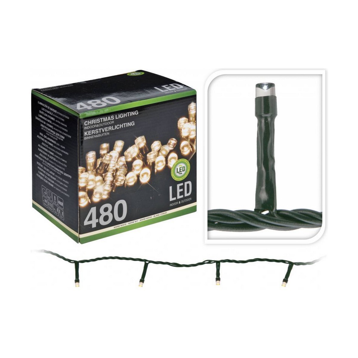 LED-krans Vit (39 m)