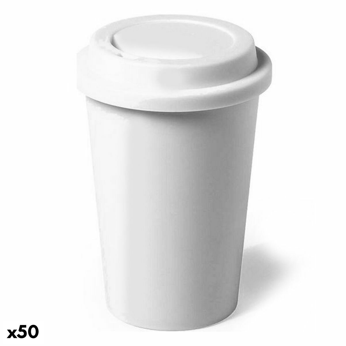 Glas Top Can Cap 146707 Vit (450 ml) (50 antal), Färg: Vit